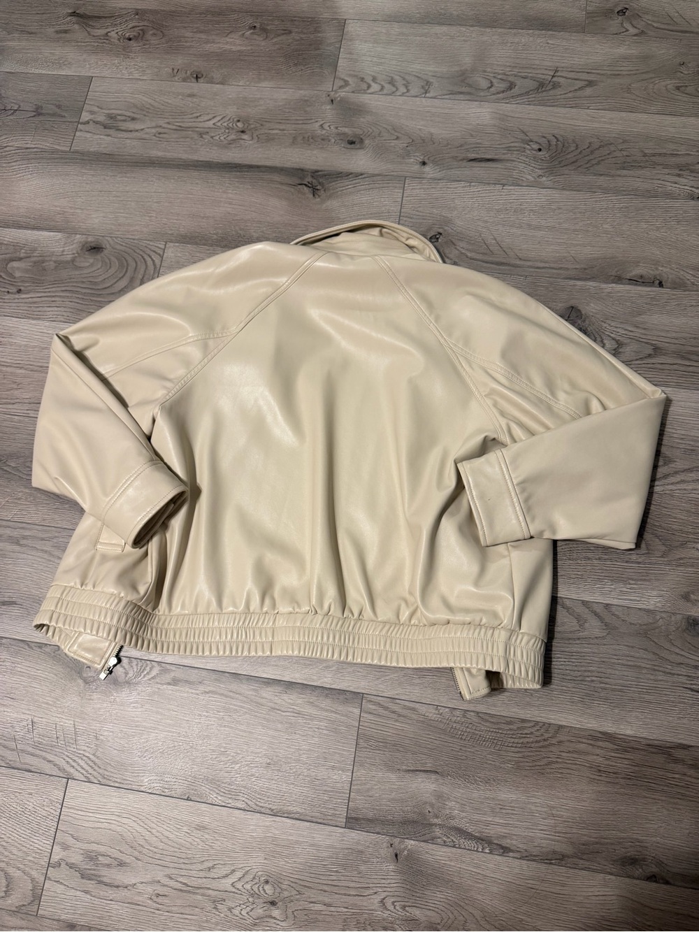 Cream Pleather Jacket! - Picture 6 of 6